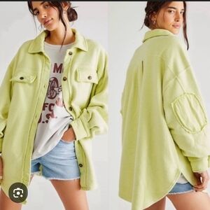 Free People Ruby Jacket – “Luminary Light” Lime Green – Size XS
